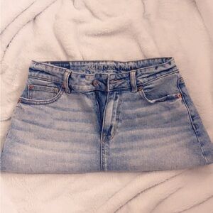 American Eagle Outfitters Light Blue Mini Skirt